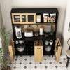 NicBex Modern Farmhouse Wooden Tall Dining Room Storage Cabinet with Open Shelves,Coffee Bar Buffet Cabinet for Kitchen,Dining Room - 4 of 4