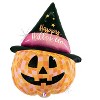 LoonBalloon 33" Halloween Disco Jack-o-Lantern Holographic Balloon with 4 Latex Balloons – Party Decoration Set - 2 of 4