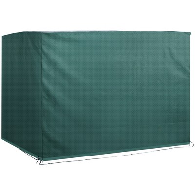Outsunny 3-Seater Patio Swing Cover, Outdoor Garden Furniture Protection Hammock Cover, Waterproof Windproof Anti-UV