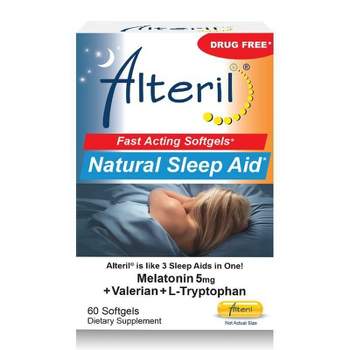 Alteril Fast Acting Natural Sleep Aid Softgels - Melatonin - 60ct