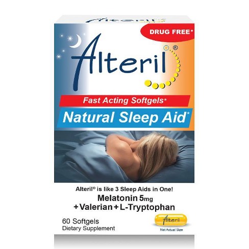 Alteril Fast Acting Natural Sleep Aid Softgels - Melatonin - 60ct - image 1 of 4