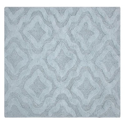 Knightsbridge Link Bath Rug Cotton Non Skid Back - 17x24, Light