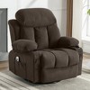 Ridstar Rocking Massage Sofa with Heating Function and Cup Holder For Bedroom & Living Room-Brown - 2 of 4