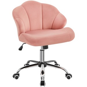 Yaheetech Velvet Rolling Accent Chair for Bedroom - 1 of 4