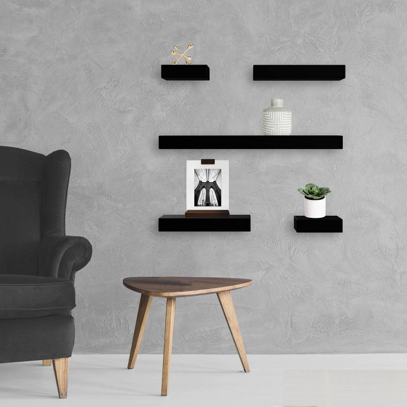 5pc Modern Wall Shelf Set - Threshold™, 4 of 6