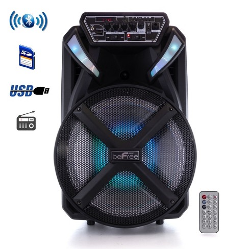 Befree Sound 10 Inch Portable Bluetooth Speaker With Party Lights