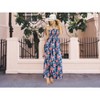 LA LEELA Women's Tube Dress Top Maxi Flowy One Size Black Floral - 2 of 4