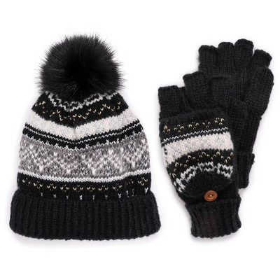 muk luks gloves and hat