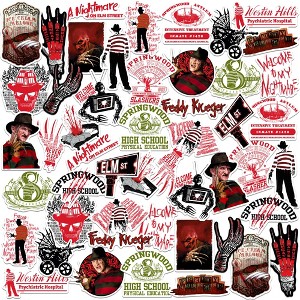A Nightmare on Elm Street 50ct Vinyl Large Deluxe Stickers Variety Pack - 1 of 4