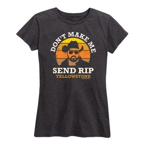 Women's - Yellowstone - Don't Make Me Send Rip Short Sleeve Graphic T-Shirt - 1 of 4