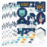 Big Dot of Happiness Blast Off to Outer Space - Rocket Ship Baby Shower or Birthday Party Favor Sticker Set - 12 Sheets - 120 Stickers