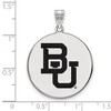 Black Bow Jewelry Sterling Silver Baylor Bears NCAA Extra Large Pendant - 2 of 3
