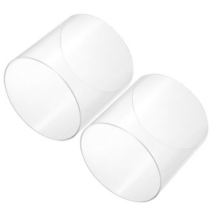 Unique Bargains Lamp Lantern Water Cooling System Acrylic Round Pipes Clear 2 Pcs 6" - 1 of 4