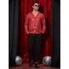 Lars Amadeus Men's Long Sleeves Button Down Disco Costume Metallic Shirt - 2 of 4