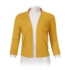 Women’s 3/4 Sleeve Cropped Cardigan Sweaters Open Front Knit Short Bolero Shrugs - 2 of 4