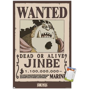 Trends International One Piece - Jinbe Wanted Poster Unframed Wall Poster Prints - 1 of 4