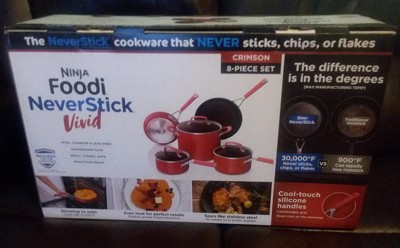 Ninja Foodi NeverStick Vivid Oven Safe 8 Piece Pots & Pans Cookware Set,  Crimson, 1 Piece - Kroger