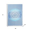 HomeRoots 80" X 56" Blue And White Mandala Cotton Hanging Tapestry - 3 of 4