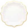 Sparkle and Bash 48-Pack White Paper Party Plates with Gold Foil Scalloped Edging, 9 in - 3 of 3