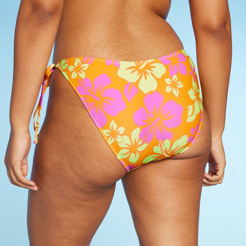 Women's Side-Tie Cheeky High Leg Bikini Bottom - Wild Fable™, 6 of 9