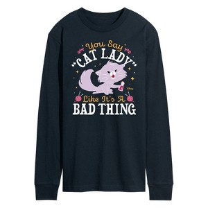 Men's - Disney - Cats & Dogs Long Sleeve Graphic T-Shirt - 1 of 4