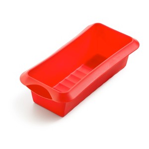 Lekue 9.5 Inch Silicone Plum Cake Baking Mold, Red - 1 of 1