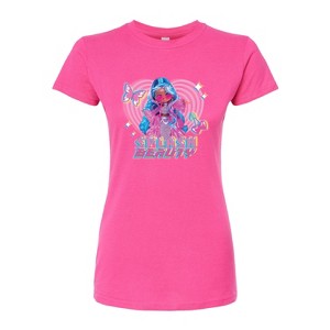 Women's - LOL Surprise! - Splash Beauty w/ Butterflies & Hearts Juniors Fitted Graphic T-Shirt - 1 of 3
