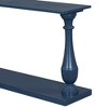 Lyngins Vintage Pine Veneer Console Table with Vase-Shaped Solid Wood Legs, Narrow Entryway Table with Double-Layer Storage, Sofa Table for Foyer - 4 of 4