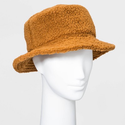 Women's Sherpa Bucket Hat - Camel