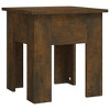vidaXL Square Coffee Table in Smoked Oak Engineered Wood - Compact & Sturdy - Modern Design for Living Room - 2 of 4