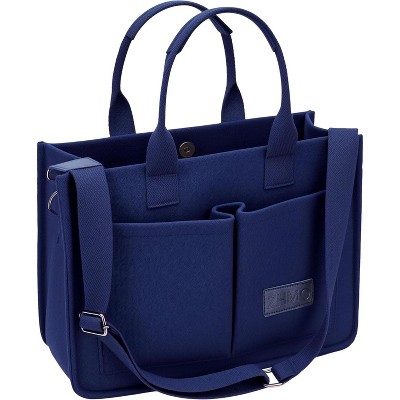 Tote Bag for Women With Compartments,Large Canvas Tote Women's Purse Crossbody Bags Work