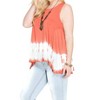 Women's Tie Dye Sleeveless Tank - PLUS - SHE + SKY - 2 of 3