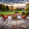 Sunnydaze Crossweave Heavy-Duty Steel Outdoor Fire Pit with Spark Screen, Poker, Grill, and Cover - Black - 3 of 4