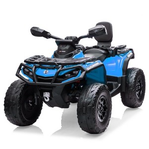 24V Kids Ride On Car, 2 Seater Licensed Can-Am Electric ATV Car for Kids, 4 Wheeler 4WD Ride On Electric Toy Car, Led, 3 Speeds - 1 of 4