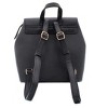 CTM Women's Synthetic Leather Backpack with Buckle Flap - 2 of 3
