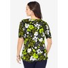 Jessica London Women's Plus Size Stretch Cotton Square Neck Tee - 3 of 4