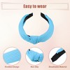 Unique Bargains Girl's Knotted Headband Blue Purple 1.18" Wide 5 Pcs - 3 of 4
