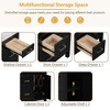 36 inch bathroom storage cabinet vanity with resin integrated sink -4 drawers, 2 doors - 3 of 4