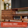 TV Stand for 55 60 inch TV, Boho Entertainment Center with Storage Cabinets, TV Console for Living Room Decor - 4 of 4
