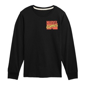 Boys' - Marvel - Iron Man Sketch Long Sleeve Graphic T-Shirt - 1 of 4