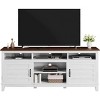 Farmhouse TV Stand for TVs up to 75", 70.9" Entertainment Center with Adjustable Shelves and Cabinet Doors, Rustic Living Room TV Cabinet - 3 of 3