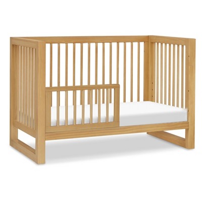 Honey Wood 3-in-1 Convertible Crib with Toddler Bed Kit