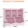 Acekool Kids Bookshelf with Storage Cubbies, Toy Organizer and Bookcase for Playroom, Bedroom, Nursery, White - 3 of 4
