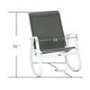 Kozyard Outdoor Patio Rocking Sling Chair – Featuring a Powder-Coated Aluminum Frame and Breathable Mesh Fabric, Ideal for Patio, Porch, Yard - 3 of 4