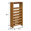 Vynxaria Oak 7-Tier Wine Rack, Elegant Storage Solution, Natural Finish - 3 of 4
