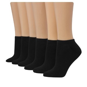 Hanes Comfort Fit Women's No-Show Socks, 6-Pairs - 1 of 4