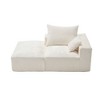 CAVINAS 2-Seat Combination Sofa Exquisite Fabric Upholstered Comfortable Flexible and Changeable Sofa Couch with Pillows - 2 of 4