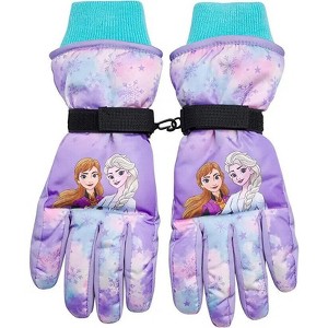 Disney Frozen Winter Insulated Snow Ski Gloves or Mittens – Girls Ages 2-7 - 1 of 3