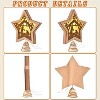 Aoibox Christmas Tree Topper Nativity Scene LED Light Up Ornament for Holiday Xmas New Year Indoor Office Tree 1 Piece 7.87 x 9.25 Inch Brown - 4 of 4
