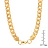 Steeltime Men's stainless steel 24" curb necklace chain, lobster clasp. Color Options: Silver, Gold - 3 of 4